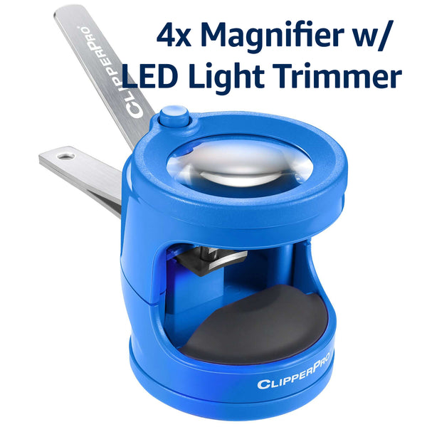 ClipperPro® Fingernail Trimmer with 4x Magnifier and LED Illumination