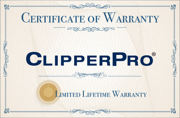 ClipperPro® Lifetime Warranty